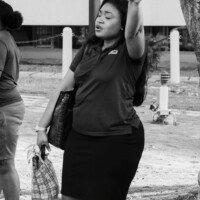 Total surrender. Kerry Simpson raised her hands in heartfelt praise and worship, capturing the true spirit of Raise the Praise.